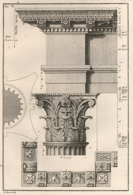 Le linteau de l'Arc d'Auguste (Rimini)