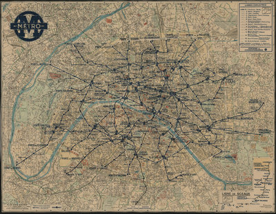Plan métro parisien