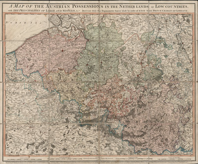 A Map of the Austrian Possessions in the Netherlands or Low countries