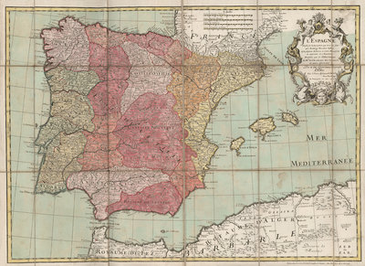 Carte de l'Espagne de 1720 par Guillaume de l'Isle d'après Rodrigo Mendez Sylva (taille 64x47) site.jpg