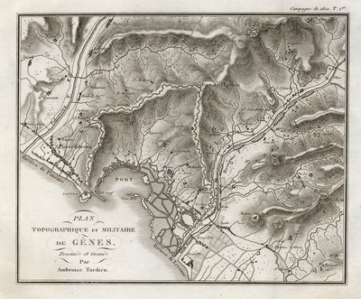 Plan topographique et militaire de Gênes