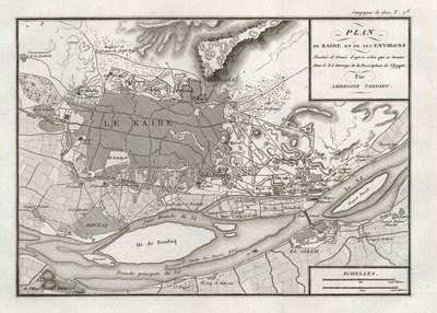 Plan du Kaire et de ses environs