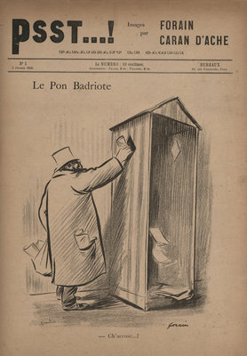 PSST...! Premier numéro du 5 février 1898 page de couverture